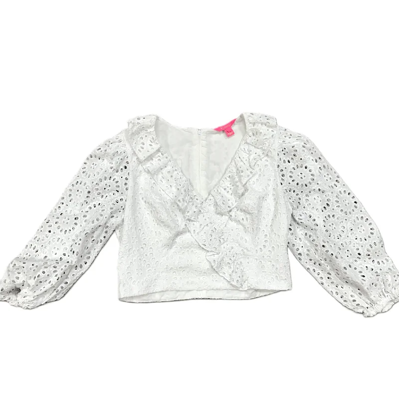 Special Discount Top Long Sleeve Designer By Lilly Pulitzer  Size: L