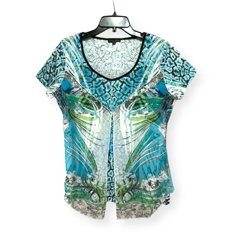 Super Sale Top Short Sleeve By Alberto Makali In Multi-colored, Size: S