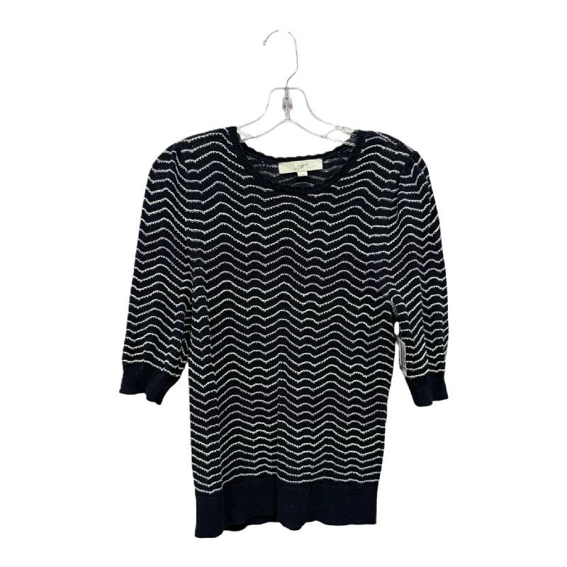 Season Finale Sale Top Short Sleeve By Loft In Blue, Size: S