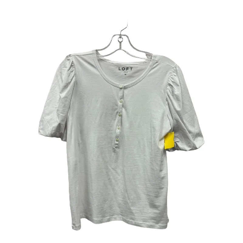 Customer Appreciation Sale Top Short Sleeve By Loft In White, Size: M