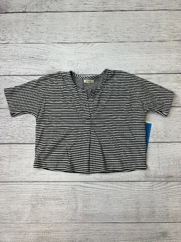 Epic Deals Top Short Sleeve By Madewell In Striped, Size: Xs