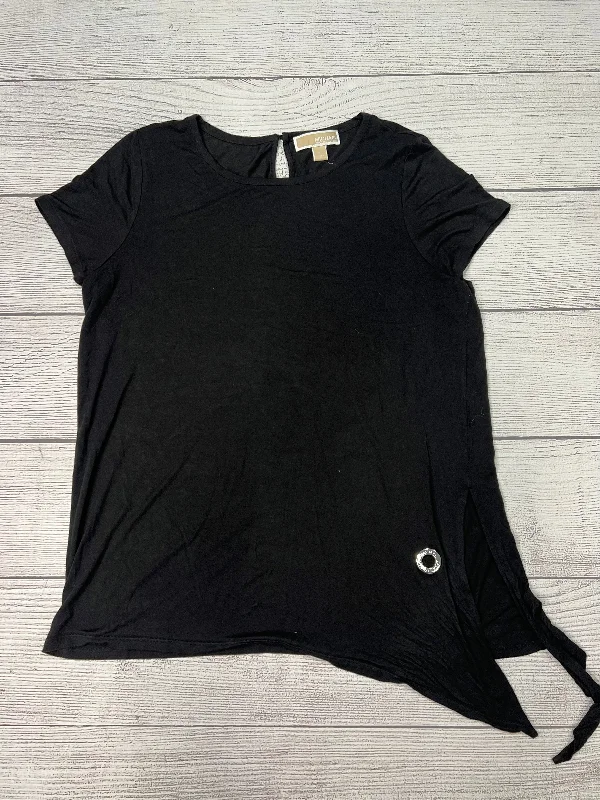 Exclusive Access Top Short Sleeve By Michael By Michael Kors In Black, Size: L