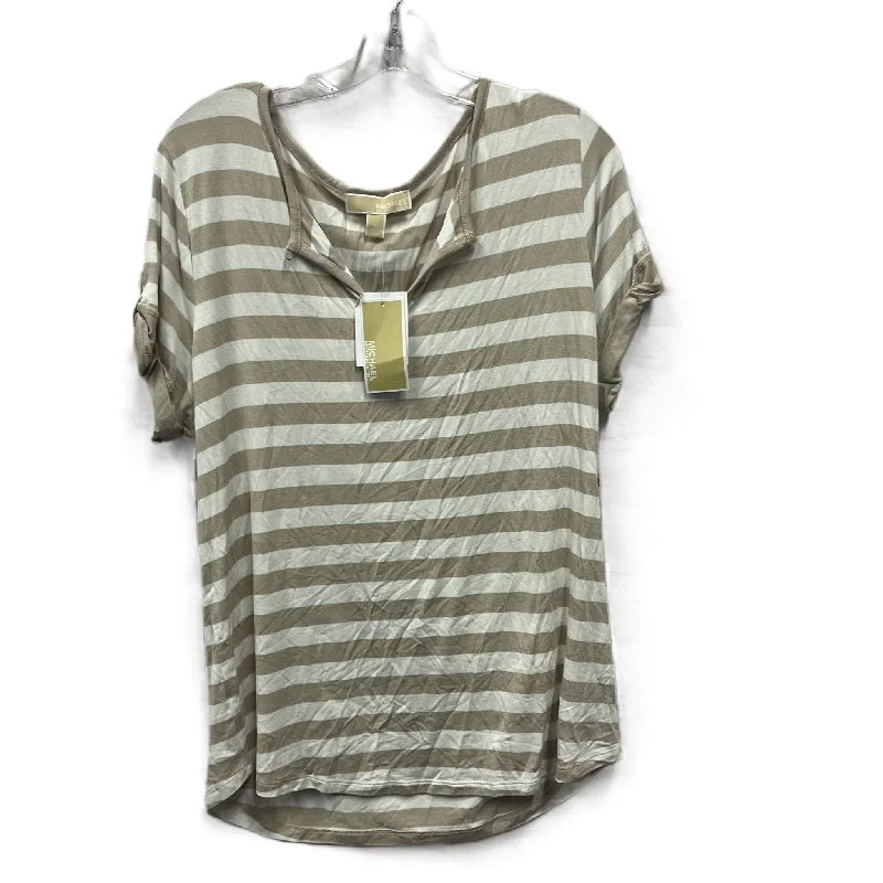 Unmissable Offer Top Short Sleeve By Michael By Michael Kors In Cream, Size: Xl