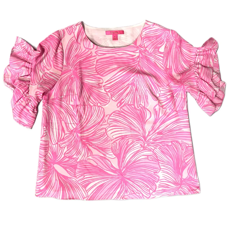 Blowout Deals Top Short Sleeve Designer By Lilly Pulitzer  Size: M