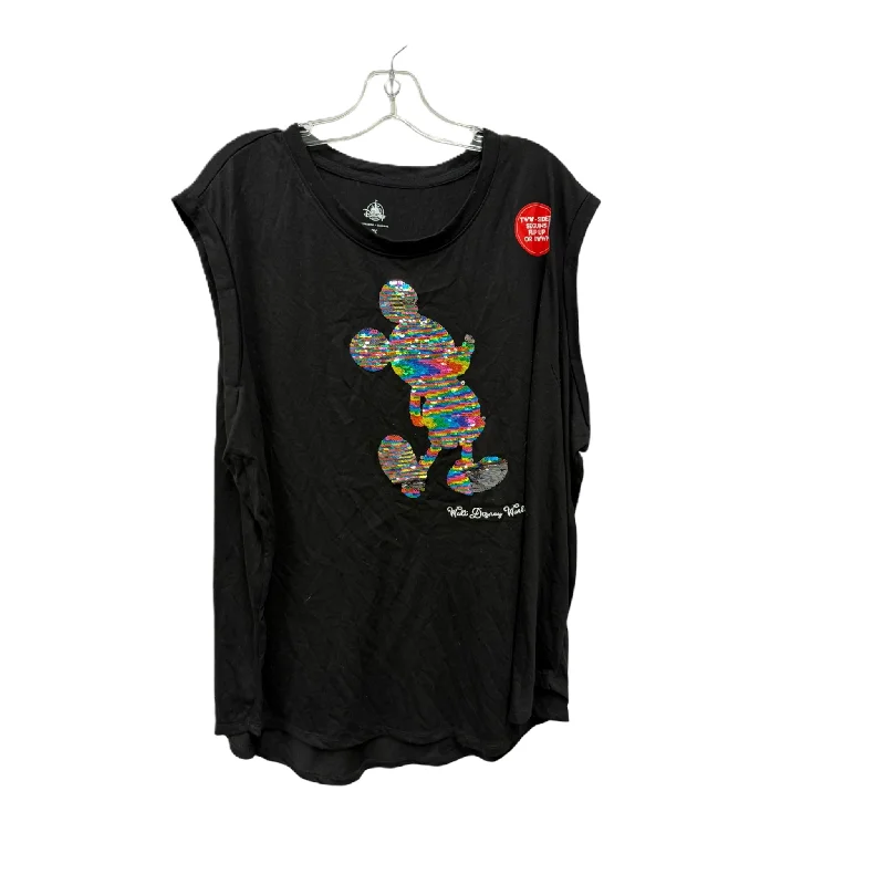Price Drop Top Sleeveless By Disney Store In Black, Size: 2x
