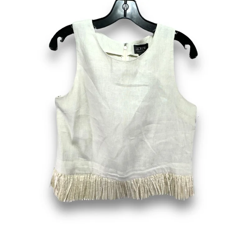 Sneak Peek Sale Top Sleeveless By J. Crew In Tan, Size: M
