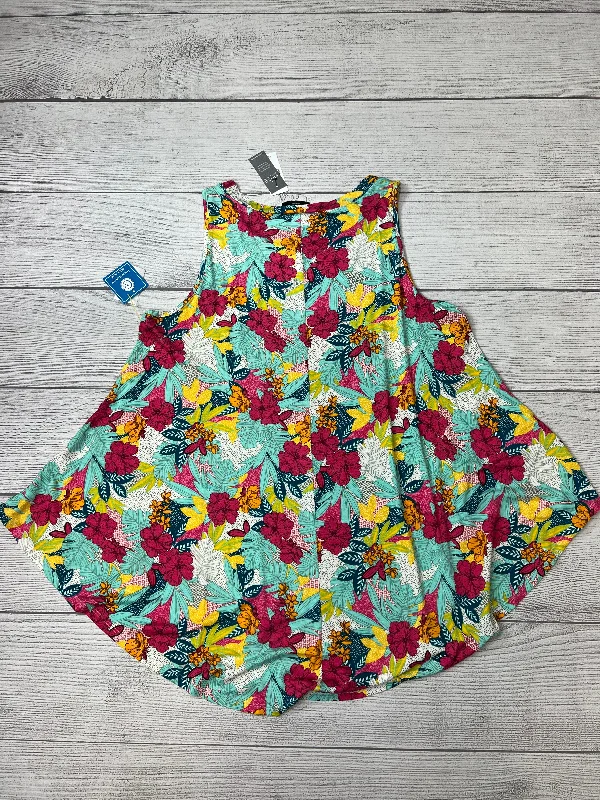 Time-Limited Offer Top Sleeveless By Lane Bryant In Floral, Size: Xl