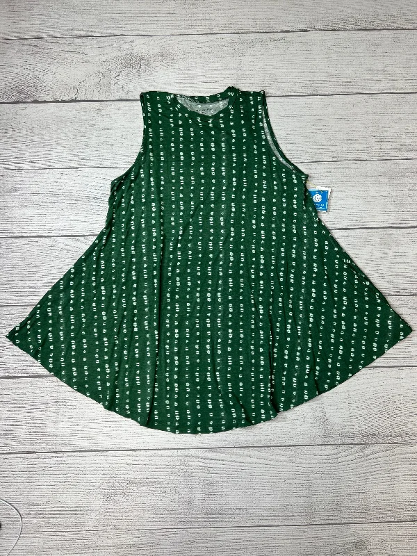 Huge Discounts Top Sleeveless By Lane Bryant In Green, Size: Xl