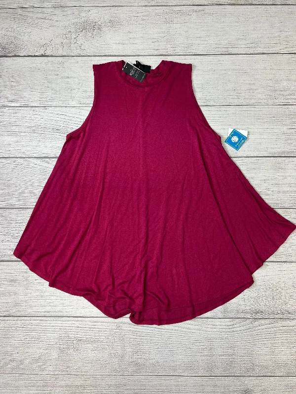 Daily Deals Top Sleeveless By Lane Bryant In Pink, Size: Xl