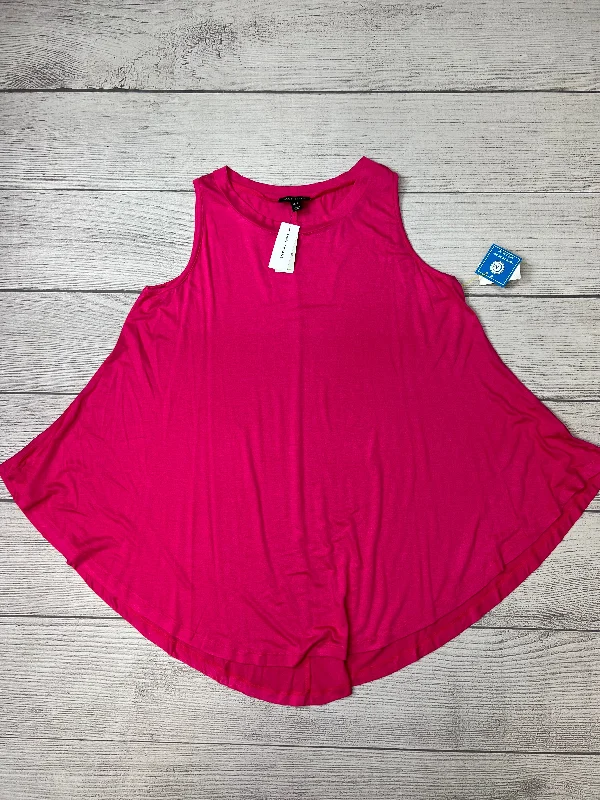 Savings Galore Top Sleeveless By Lane Bryant In Pink, Size: Xl