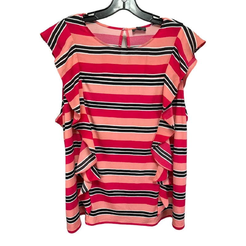 Buy More, Save More Top Sleeveless By Limited In Striped Pattern, Size: 2x