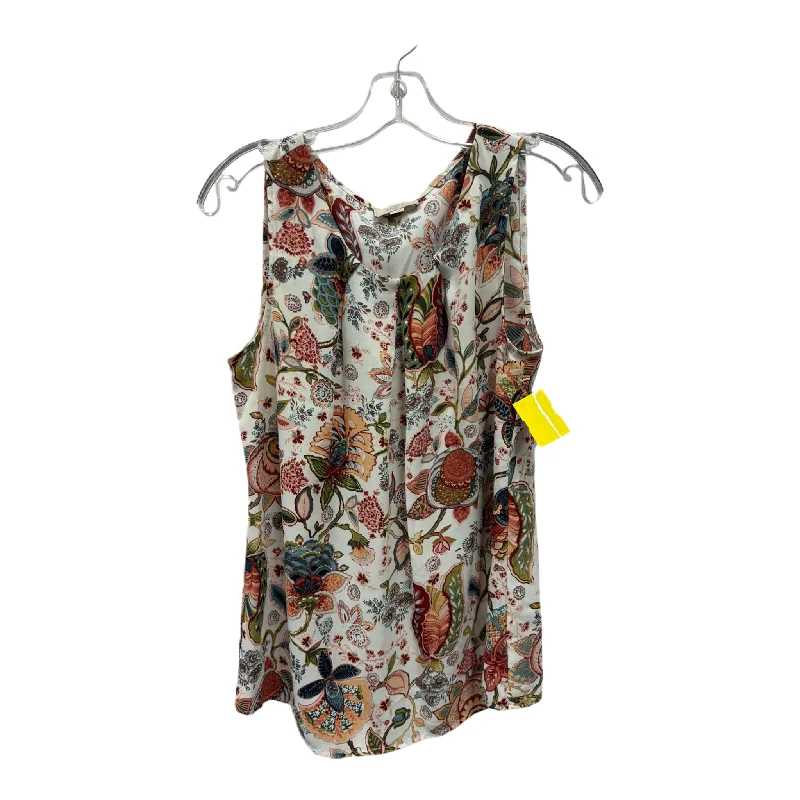 Don't Wait Top Sleeveless By Loft In Floral Print, Size: S