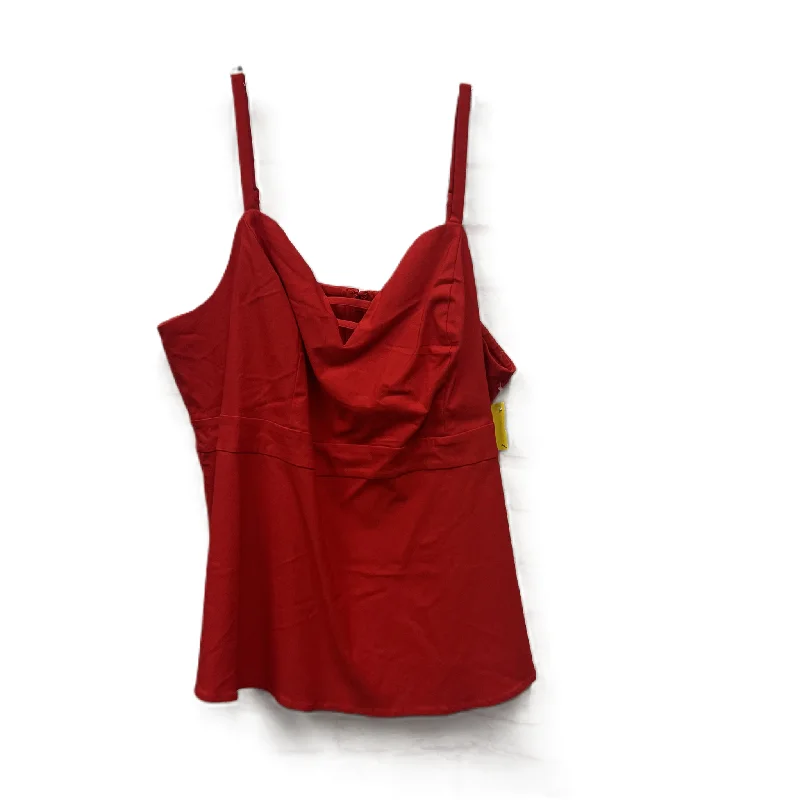 Best Deals Top Sleeveless By Torrid In Red, Size: 4x