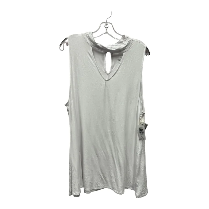 Price Drop Alert Top Sleeveless By Torrid In White, Size: 3x