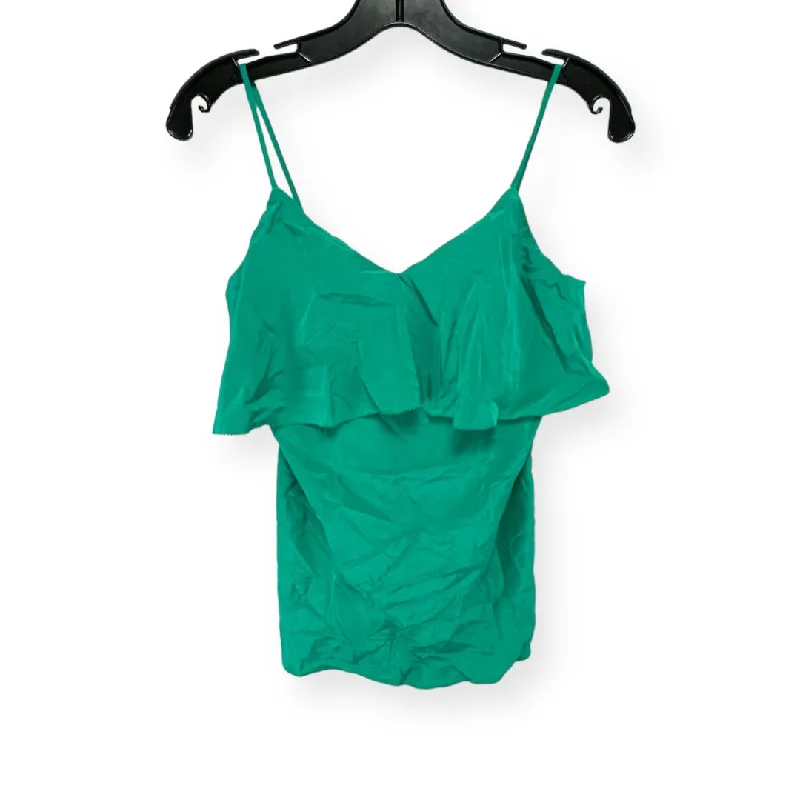 Discount Extravaganza Top Sleeveless Designer By Diane Von Furstenberg In Green, Size: S