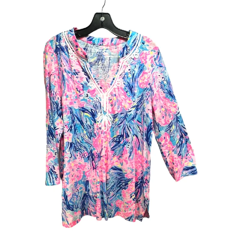 Price Reduction Kaia Knit Tunic Designer By Lilly Pulitzer In Multi-colored, Size: L