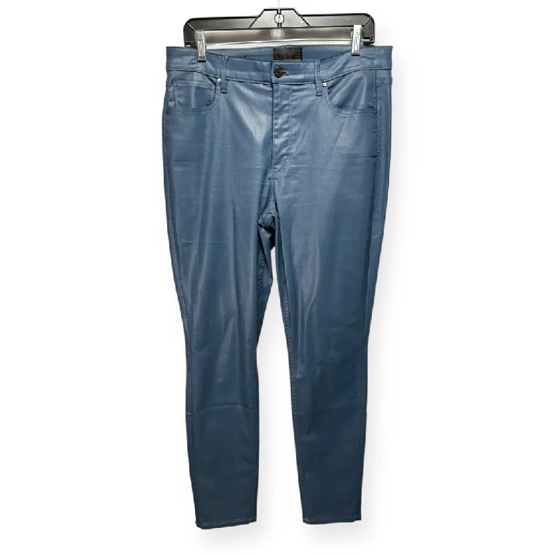 Daily Deals Waxed Denim Pants Other By White House Black Market In Blue, Size: 12