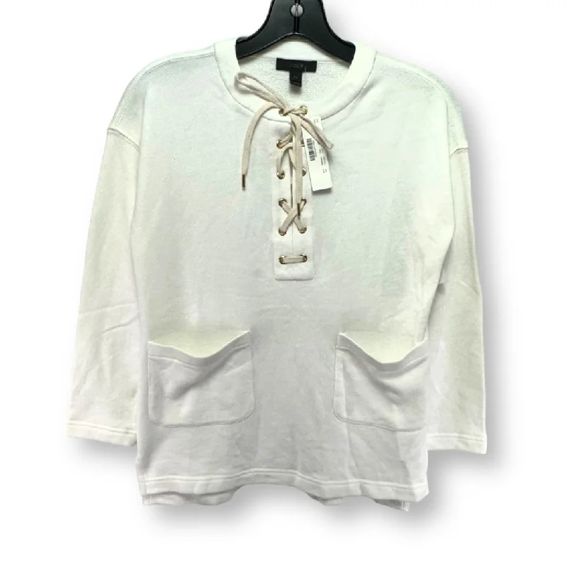 Clearance Items White Top Long Sleeve J. Crew, Size Xxs
