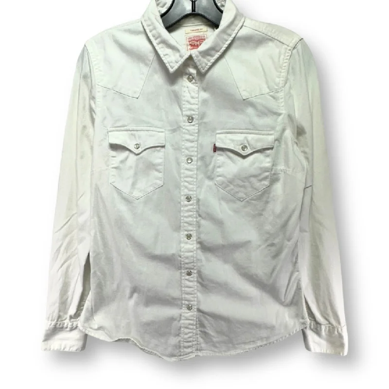 Big Savings White Top Long Sleeve Levis, Size S