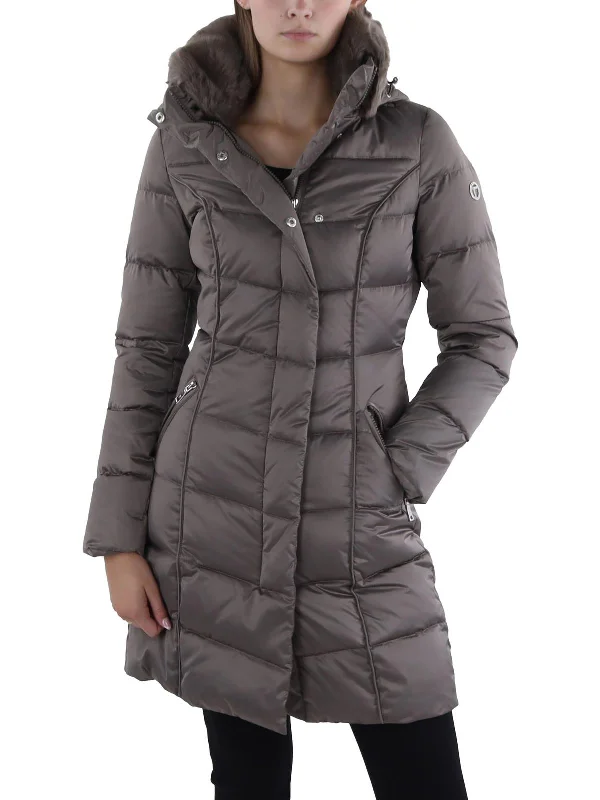 Price Meltdown Womens Insulated Faux Fur Collar Puffer Jacket