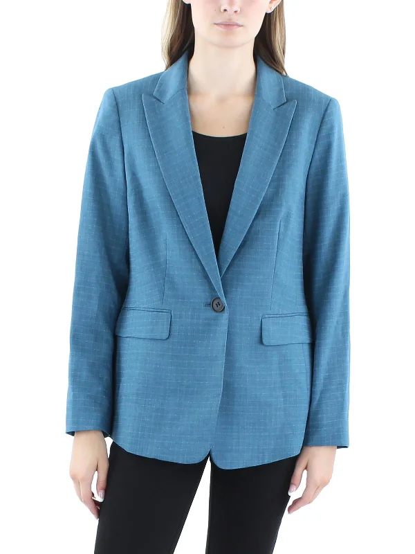 Discount Deals Womens Notch Collar Work Wear One-Button Blazer
