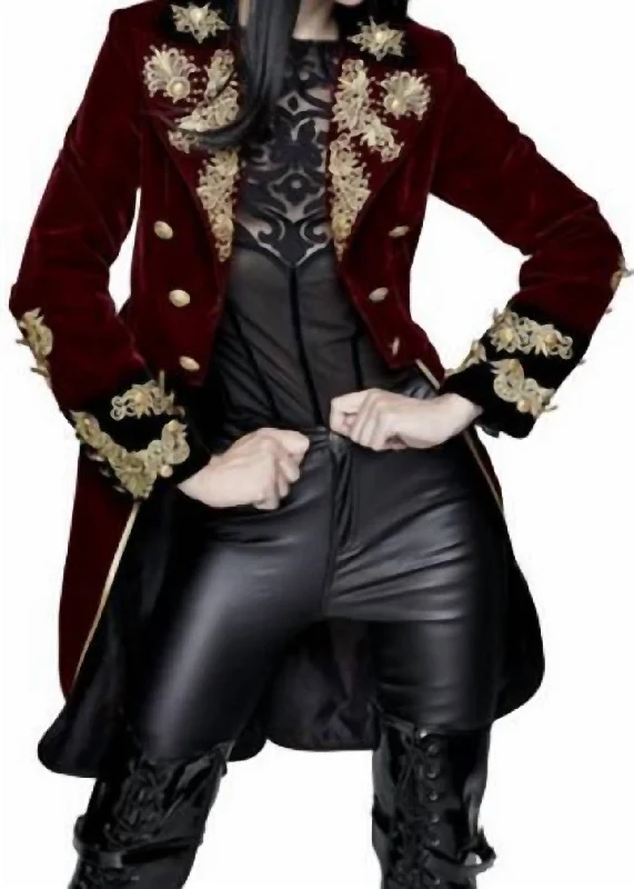 Year-End Sale Women's Pirate Coat In Red