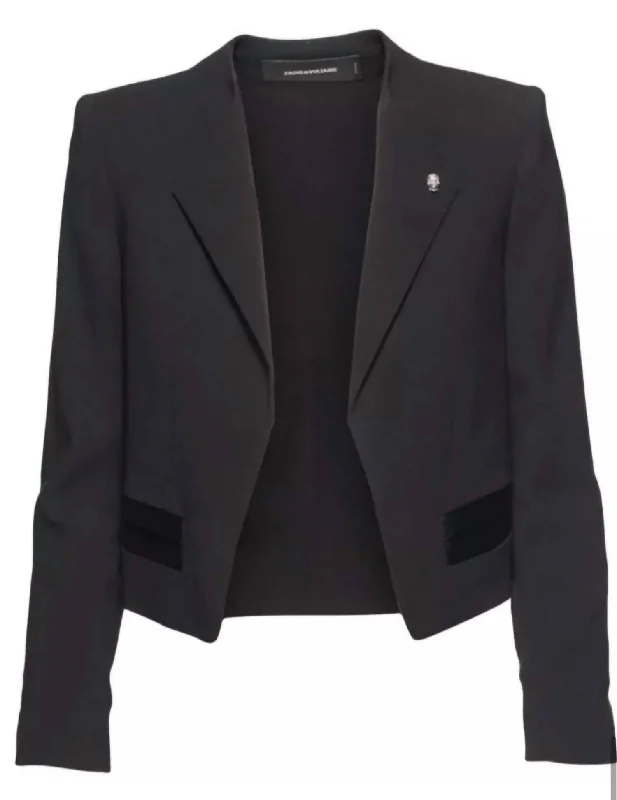 Price Smash Women's Vola Spi Deluxe Jacket Blazer In Black Noir
