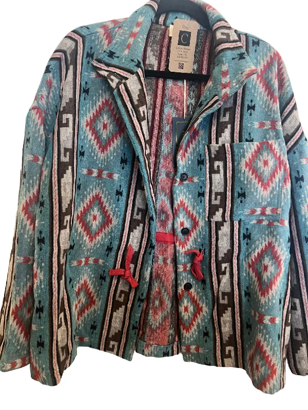 Value Deals Women's Western Jacket In Green Multi