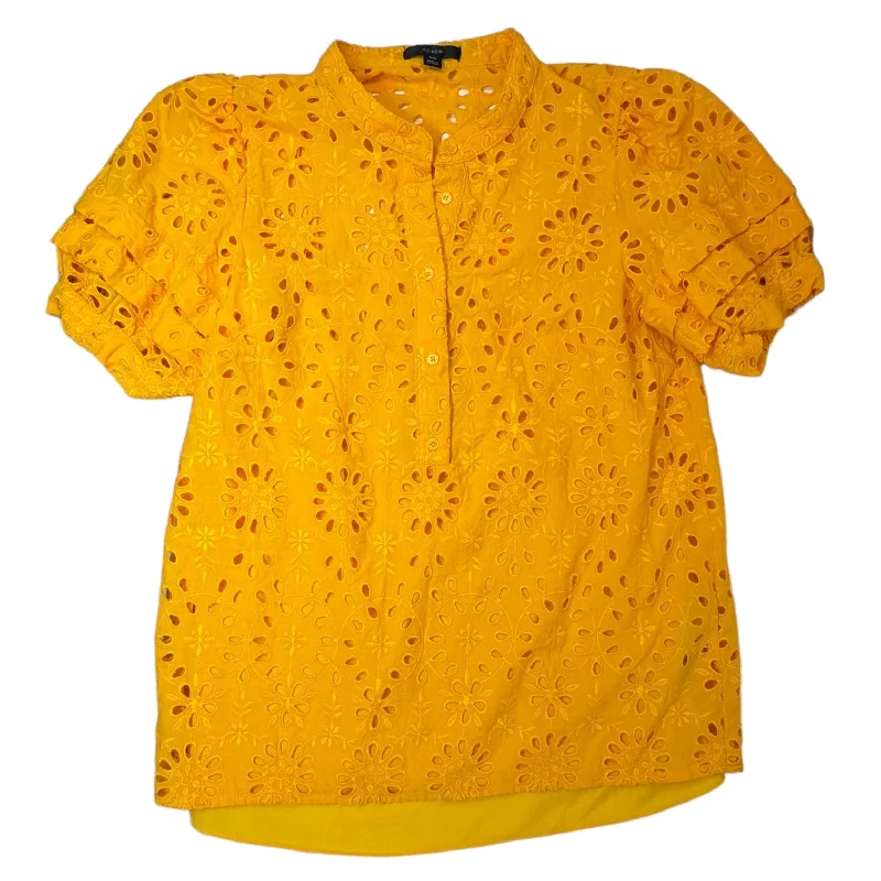 Final Markdown Yellow Top Short Sleeve J Crew, Size Xs