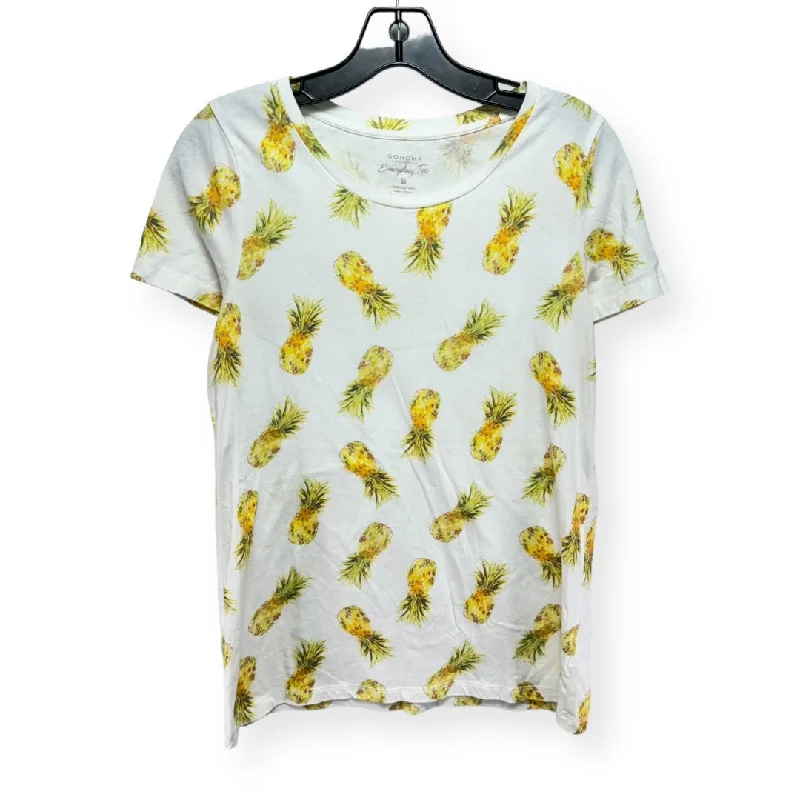 New Deals Yellow Top Short Sleeve Sonoma, Size M