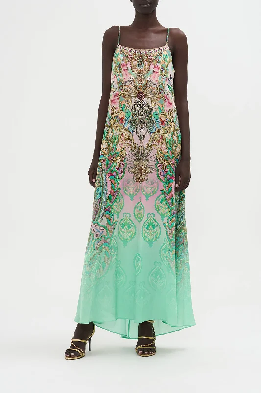 Referral Discount LONG PANEL SLIP DRESS LOST CITY