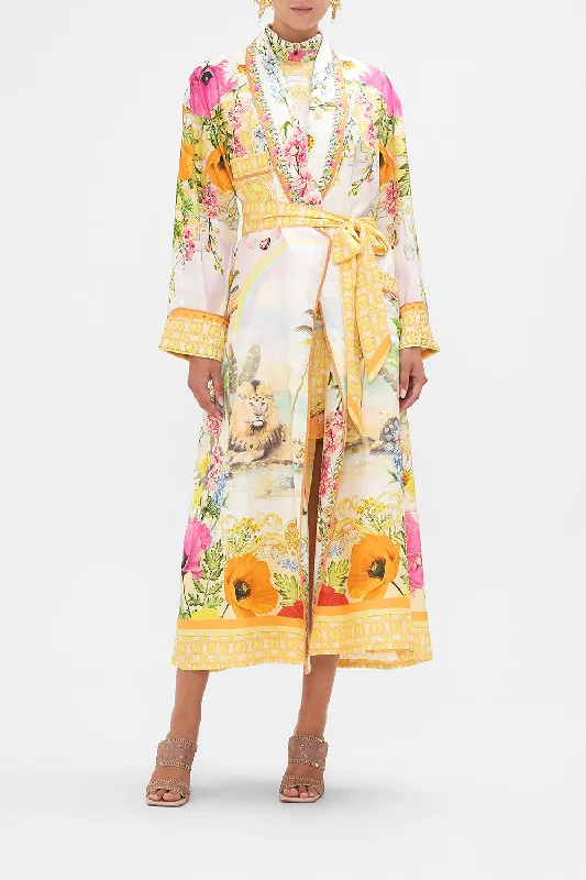 Overstock Sale LONG ROBE WITH TIE SUNLIGHT SYMPHONY