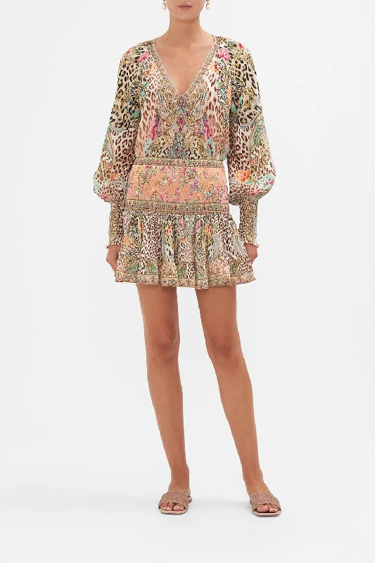 Sale Event SHORT SHIRRED SKIRT QUEEN ATLANTIS