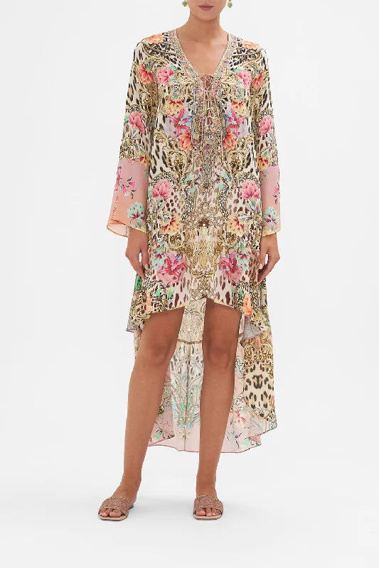 Savings Galore SHORT DRESS WITH HIGH LOW HEM QUEEN ATLANTIS
