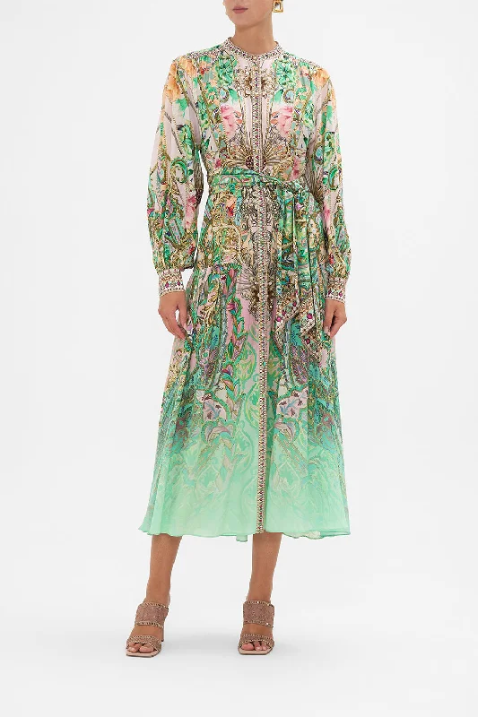 Year-End Sale BUTTON THROUGH DRESS WITH YOKE LOST CITY