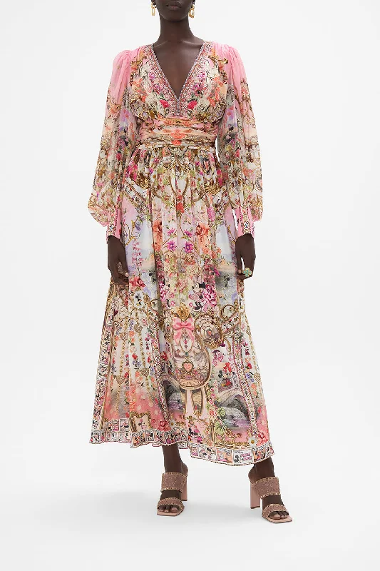 Act Fast LONG DRESS WITH BLOUSON SLEEVE MINNIE MOUSE MAGIC