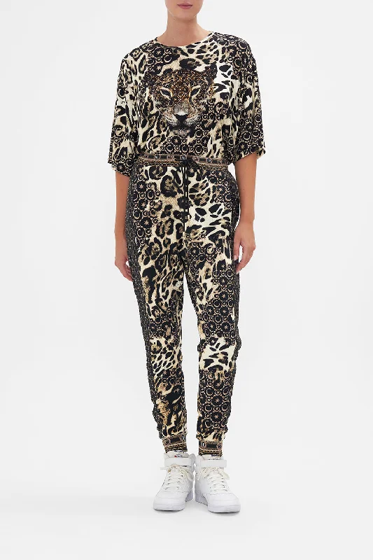 Exclusive Savings JERSEY AND SILK MIX DROP CROTCH PANT WILDCAT SOIREE