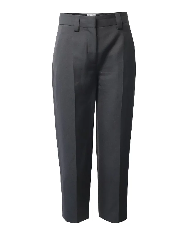 Season Finale Sale Acne Studios Slim Fit Trousers in Black Polyester