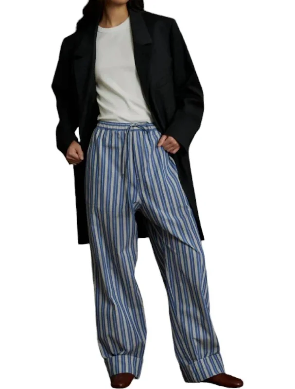 Fantastic Offers Albert Pants In Bleu/blanc