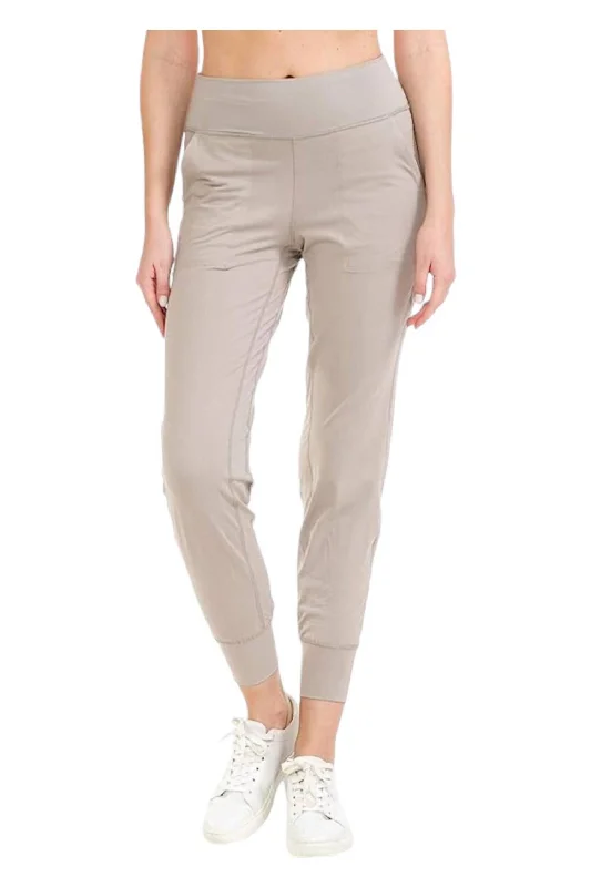 Shop and Save Athleisure With Pockets Joggers In Sand