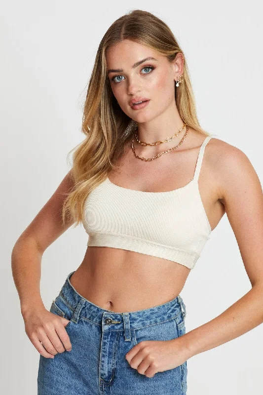 Now or Never Beige Bralette Seamless
