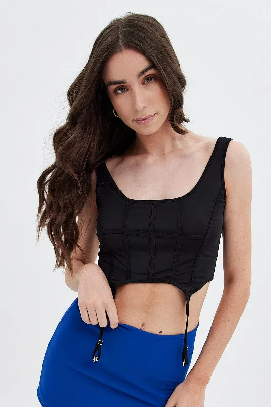 Reduced Prices Black Corset Top Lingerie