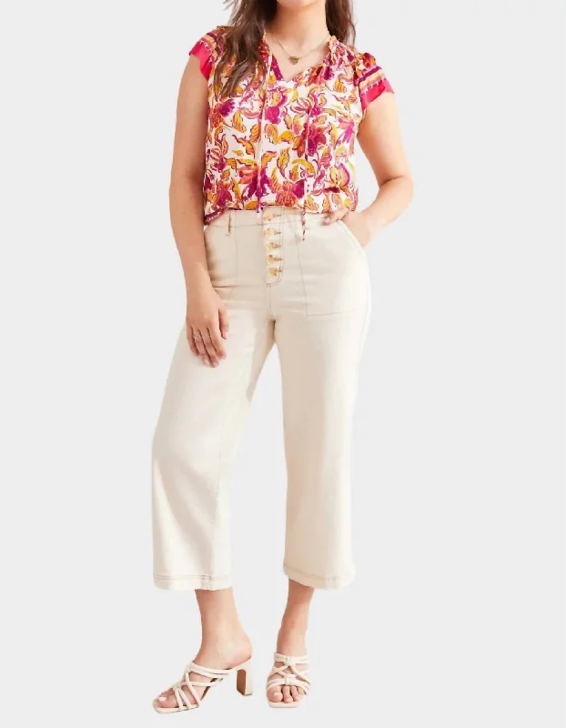 Bonus Savings Brooke High Rise Wide Leg Jean In Ecru