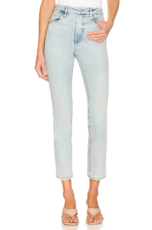 Year-End Clearance Classic Natural Fray Hem Jean In Indigo