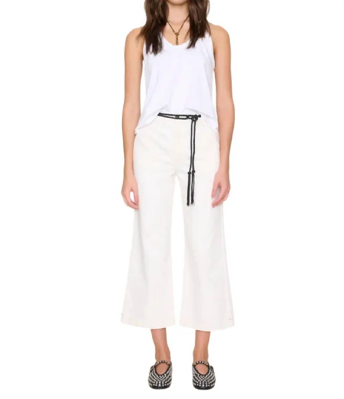Stock Clearance Corbin Denim Pants In White