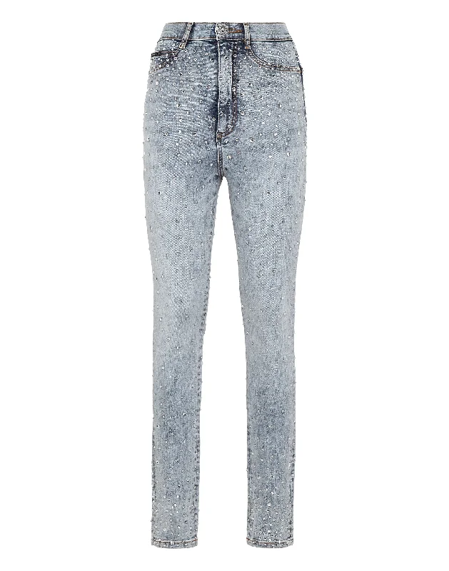 Big Discounts Denim Super High Waist Jegging Crystal Rain