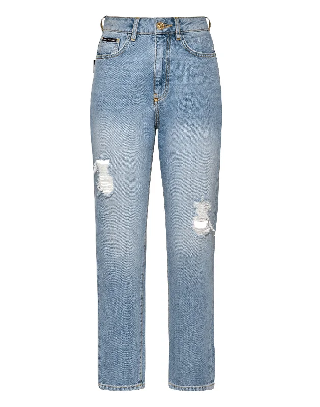 Mega Sale Denim Trousers Boyfriend Fit