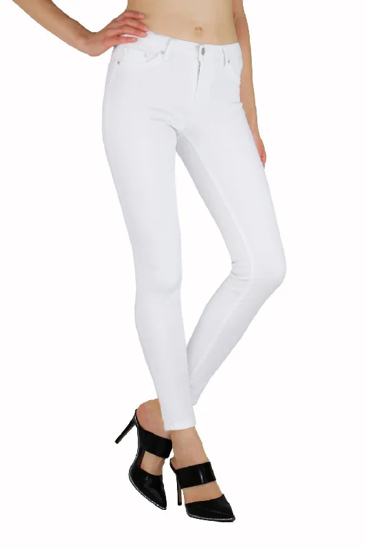 Warehouse Sale Diane Basic Mid Rise Skinny Jean In White
