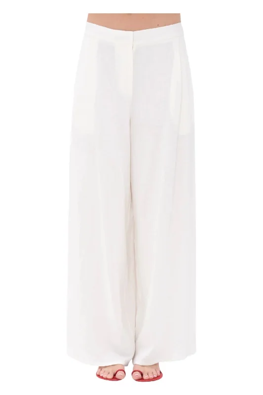 Early Bird Discount Full Pants In Bianco Ottico