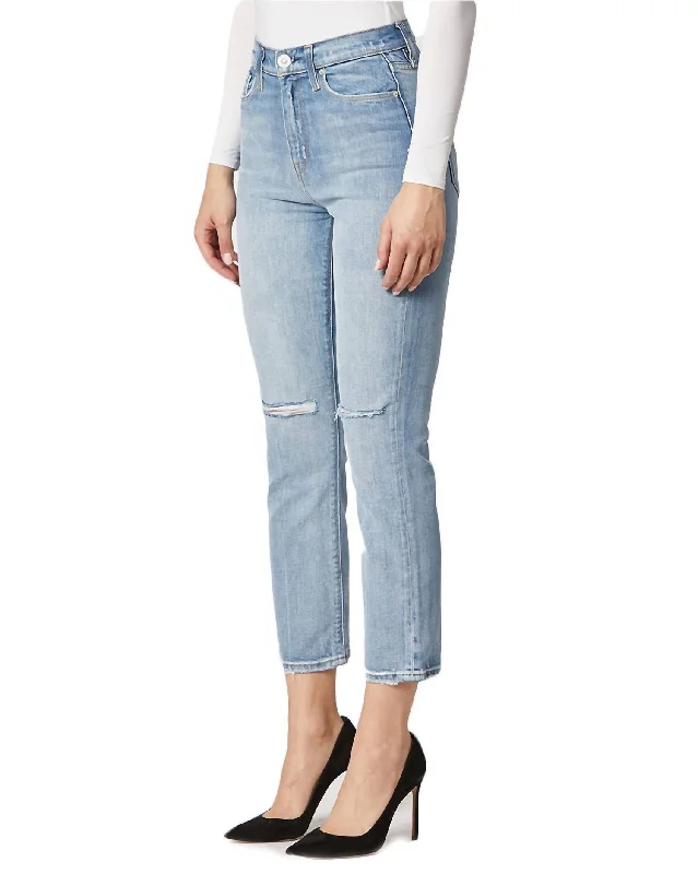 Savings Bonanza Holly High Rise Straight Jean In Light Wash